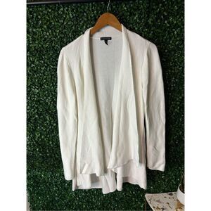 Eileen Fisher White Lyocell Cardigan Size Large